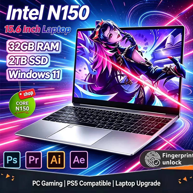 Ddr4 32Gb - 2026 Neuer 15,6' Intel N150 Windows