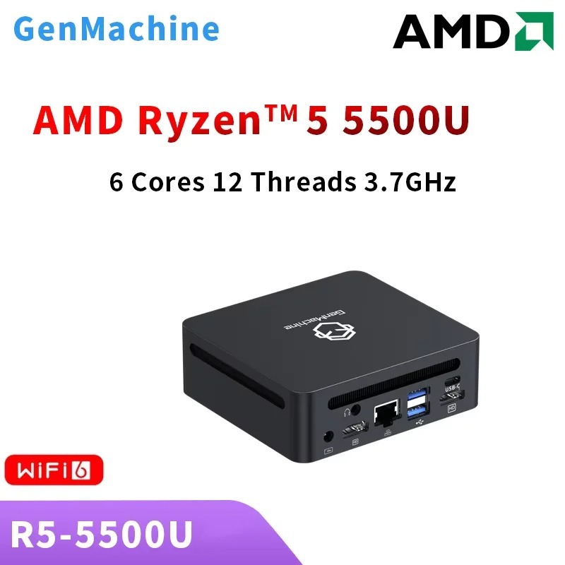 Ddr4 3200Mhz - GenMachine Mini-PC Ren5000 5500U AMD Ryzen5