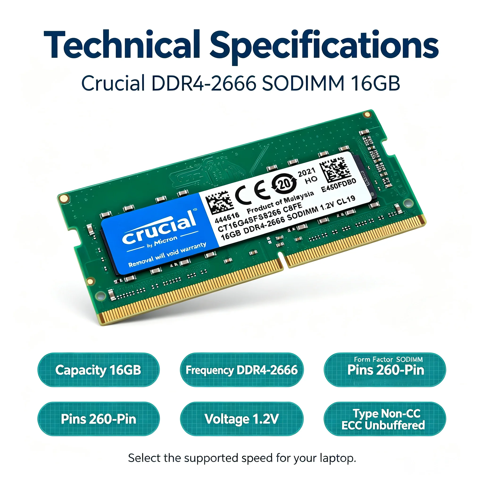 Crucial DDR4 Laptop RAM SODIMM – Ddr4 3200 16Gb Bewertung und Preis