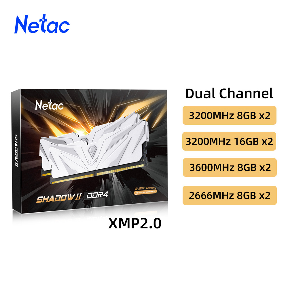 Netac Ram-Speicher DDR4 8GBX2  – Ddr4 3200 16Gb Bewertung und Preis