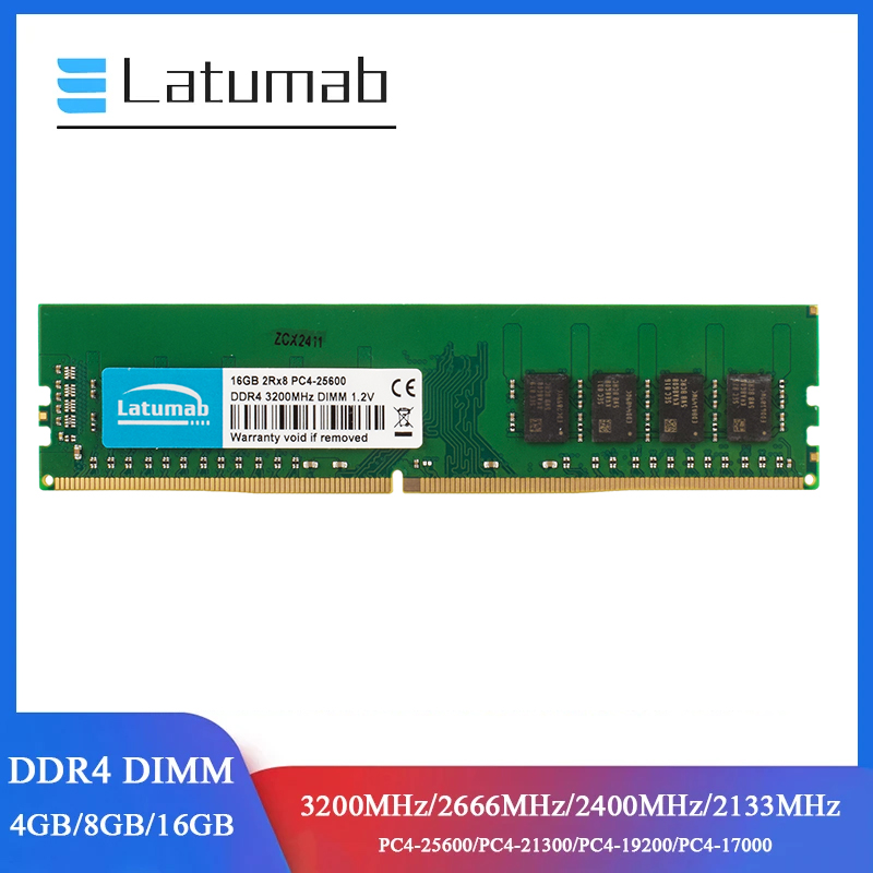 Latumab RAM DDR4 Desktop Memor – Ddr4 3200 16Gb Bewertung und Preis