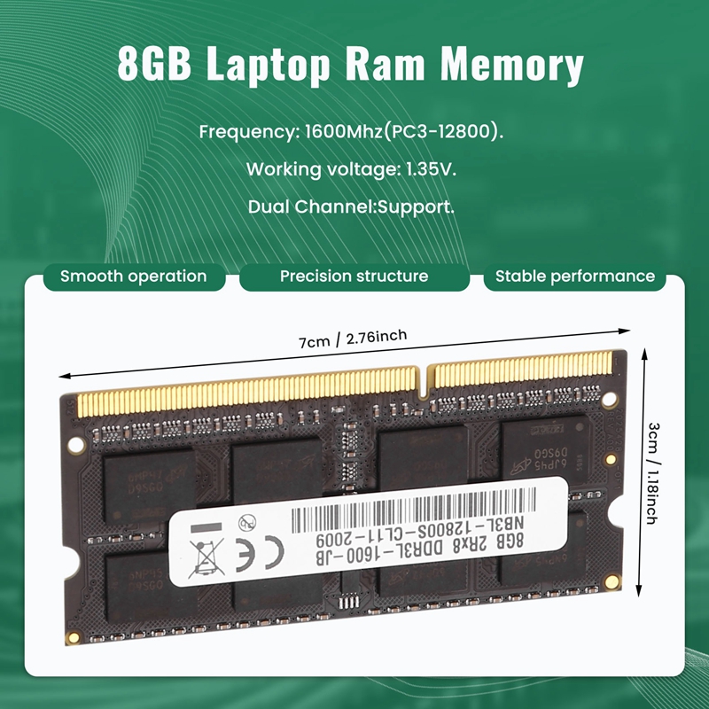 DDR3 8 GB Laptop-RAM-Speicher  – Ram Memory Module Bewertung und Preis